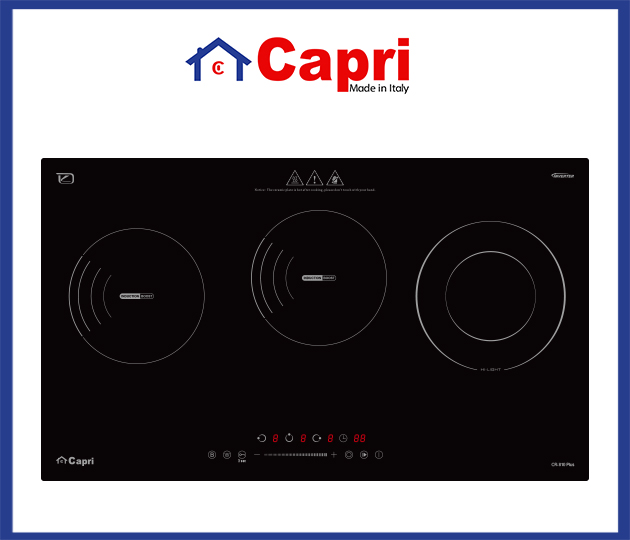 BẾP ĐIỆN TỪ 3 VÙNG NẤU CAPRI CR-810 PLUS