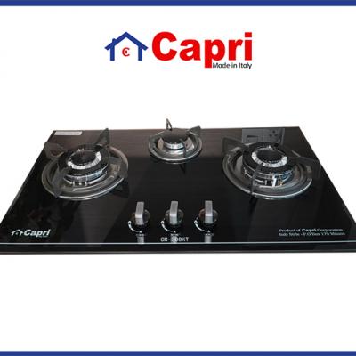 BẾP GAS ÂM KÍNH 3 LÒ CAPRI CR-308KT