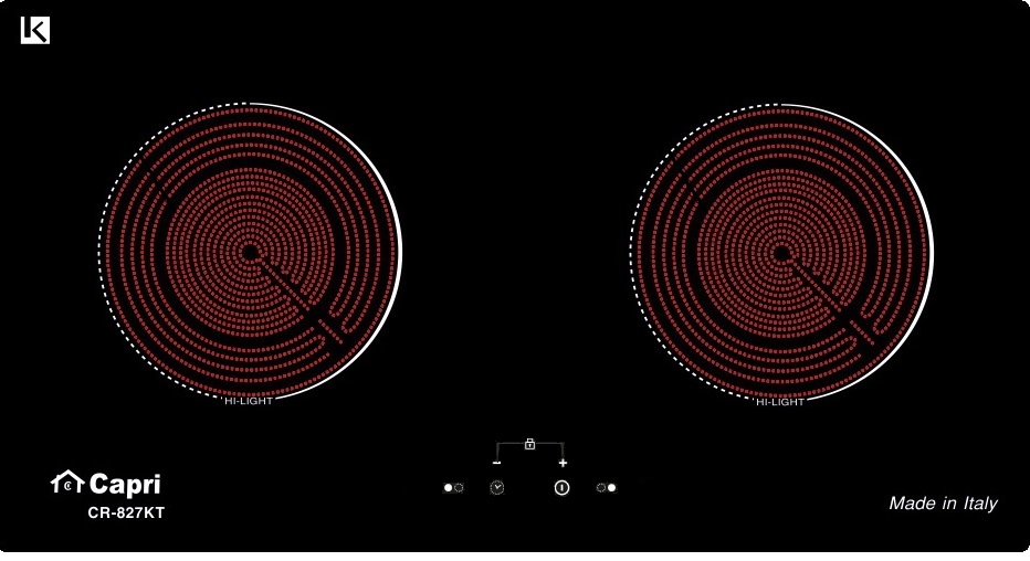 BẾP HỒNG NGOẠI ĐÔI CAPRI CR-827KT