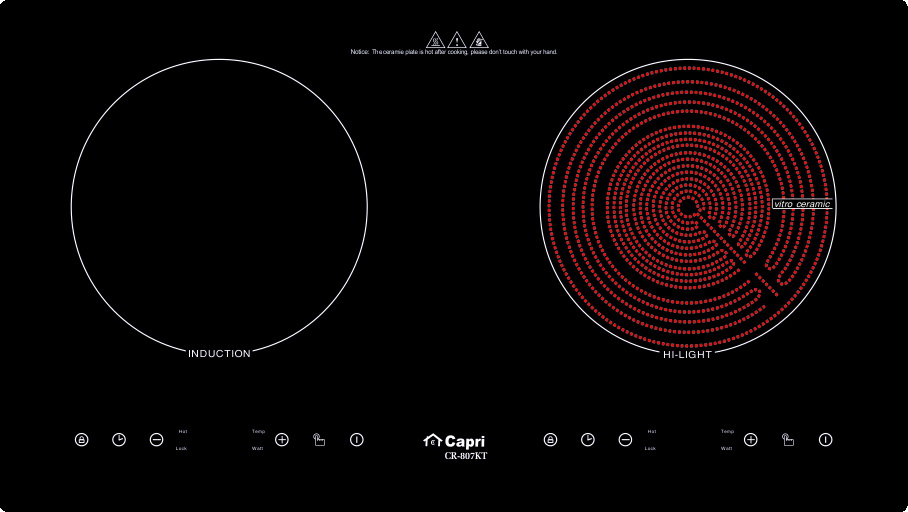 Bếp từ - hồng ngoại CR807KT